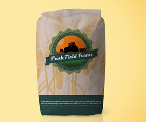 Wheat farming business package design.