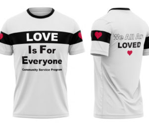 Nonprofit volunteer T-shirt designs.