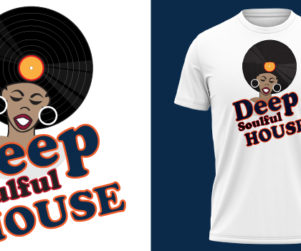 T-shirt Deep Soulful House Music
